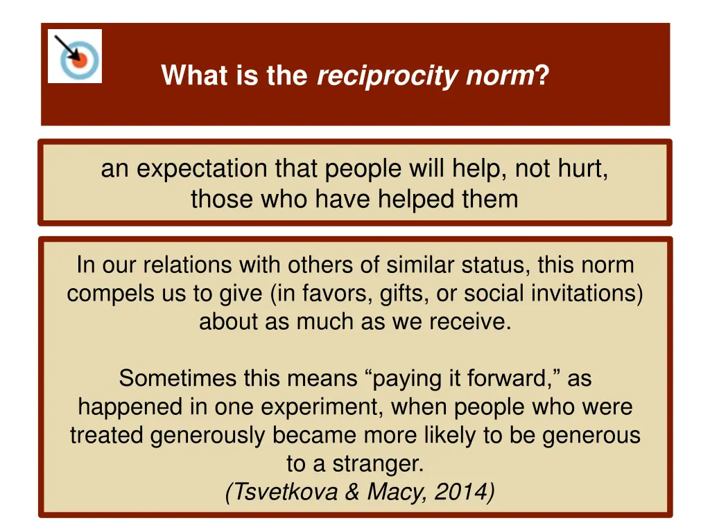 what is the reciprocity norm