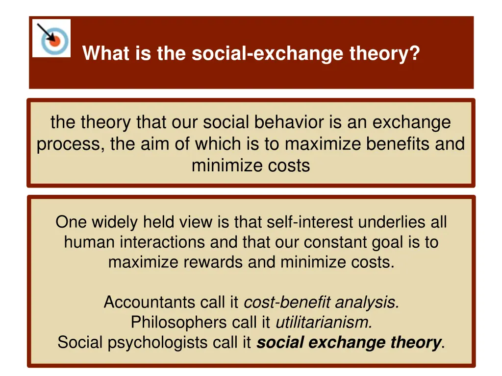 what is the social exchange theory