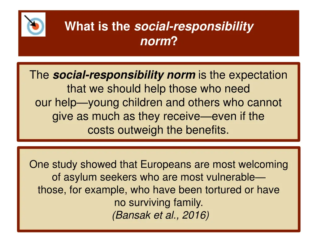 what is the social responsibility norm