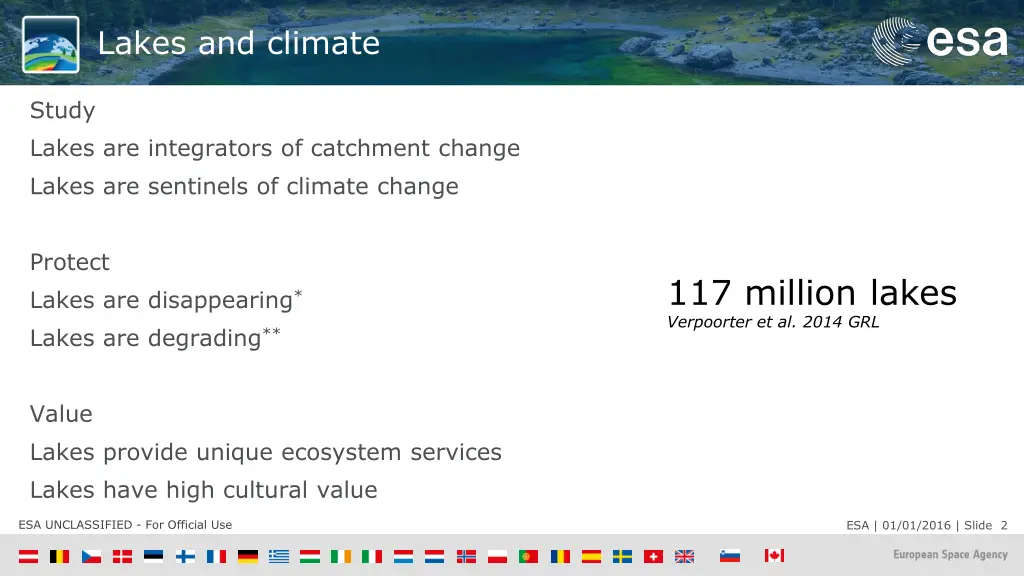 lakes and climate