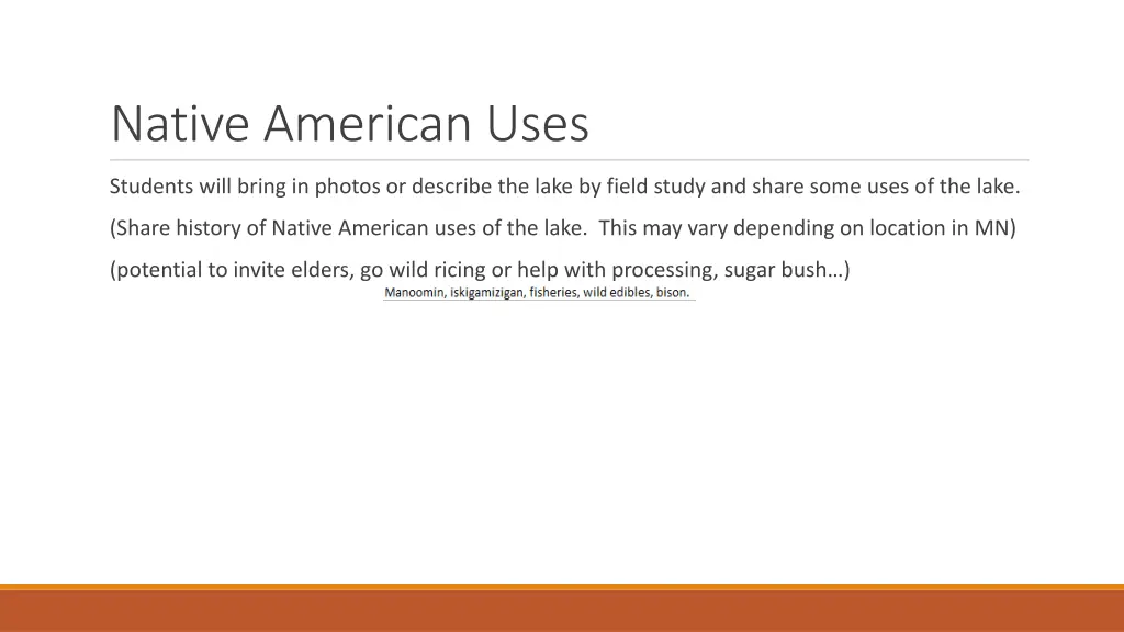 native american uses