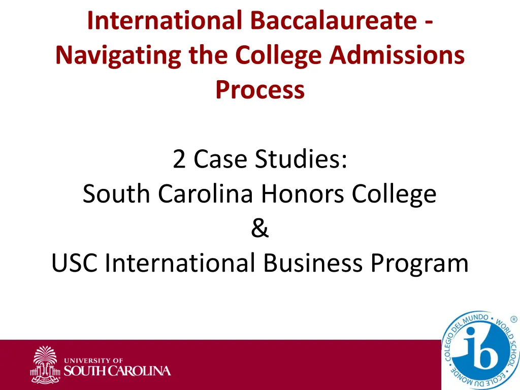 international baccalaureate navigating