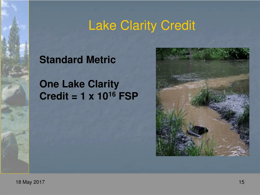 lake clarity credit