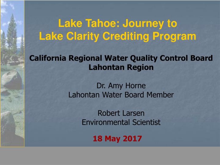 lake tahoe journey to lake clarity crediting