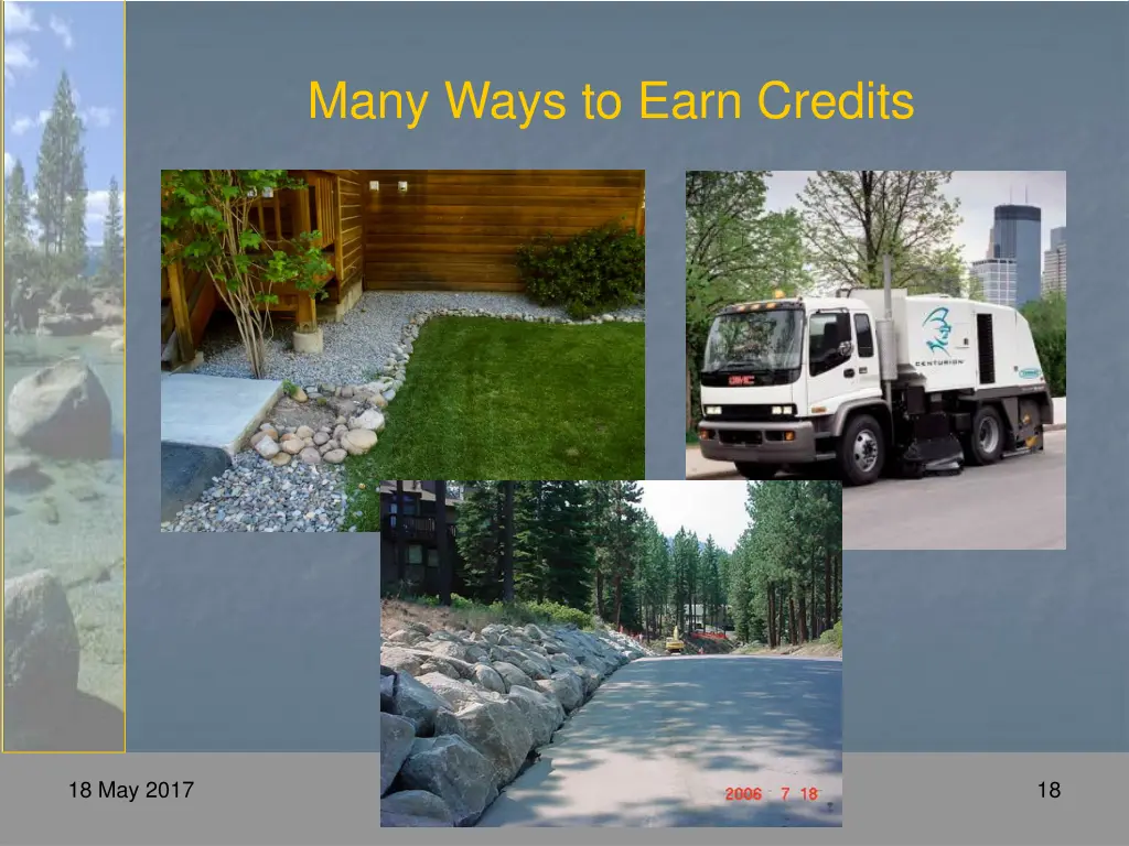 many ways to earn credits