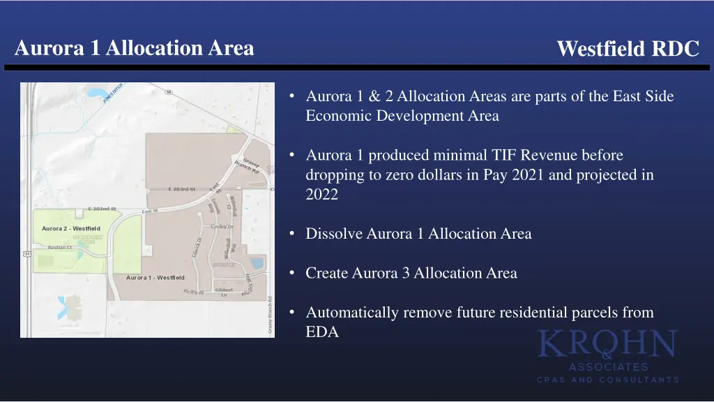 aurora 1 allocation area