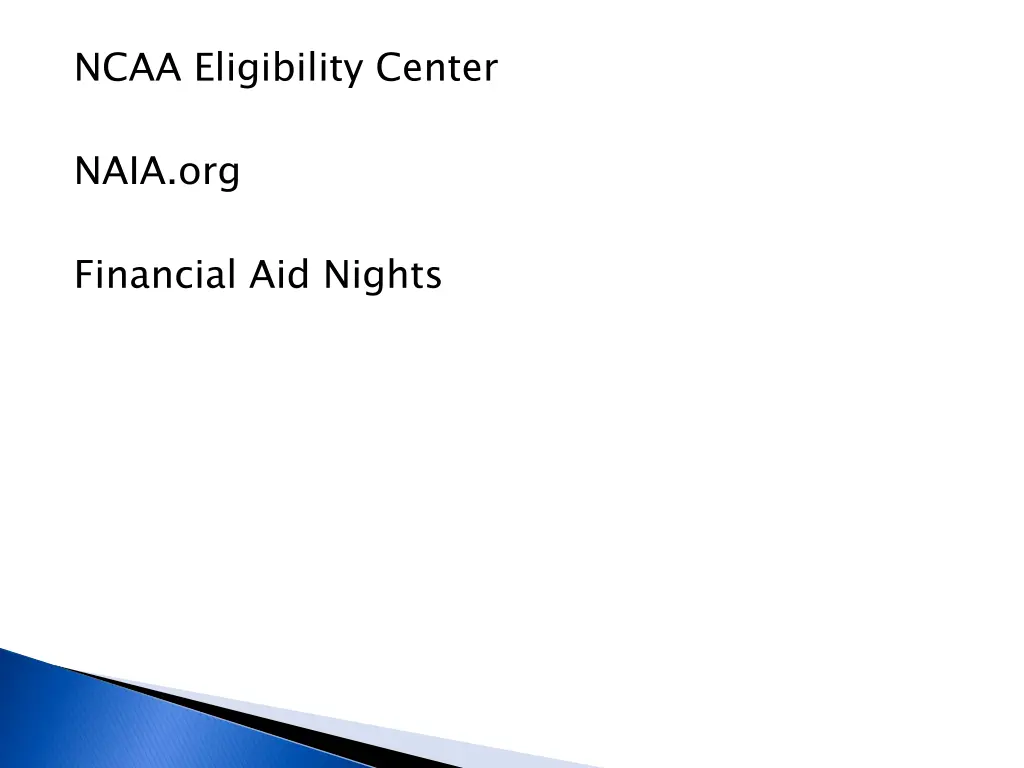 ncaa eligibility center