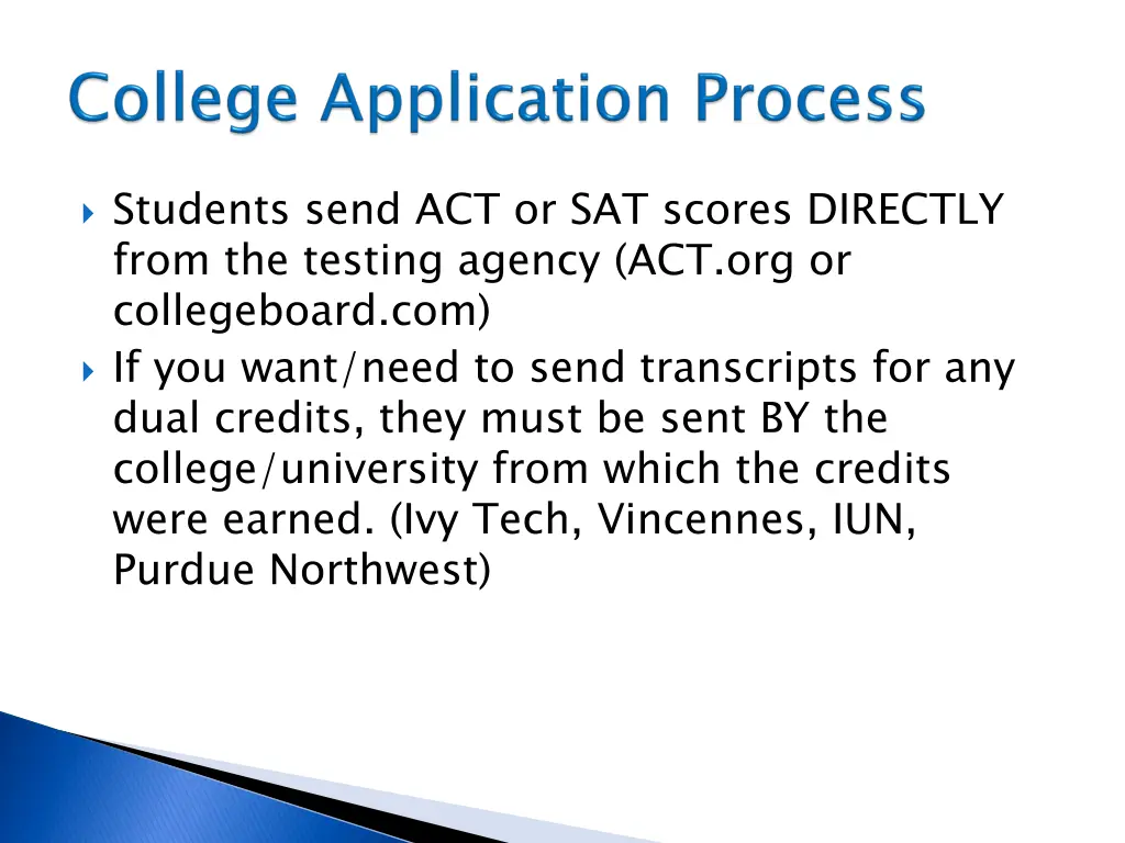 students send act or sat scores directly from