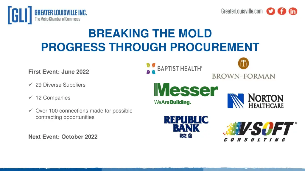 breaking the mold progress through procurement