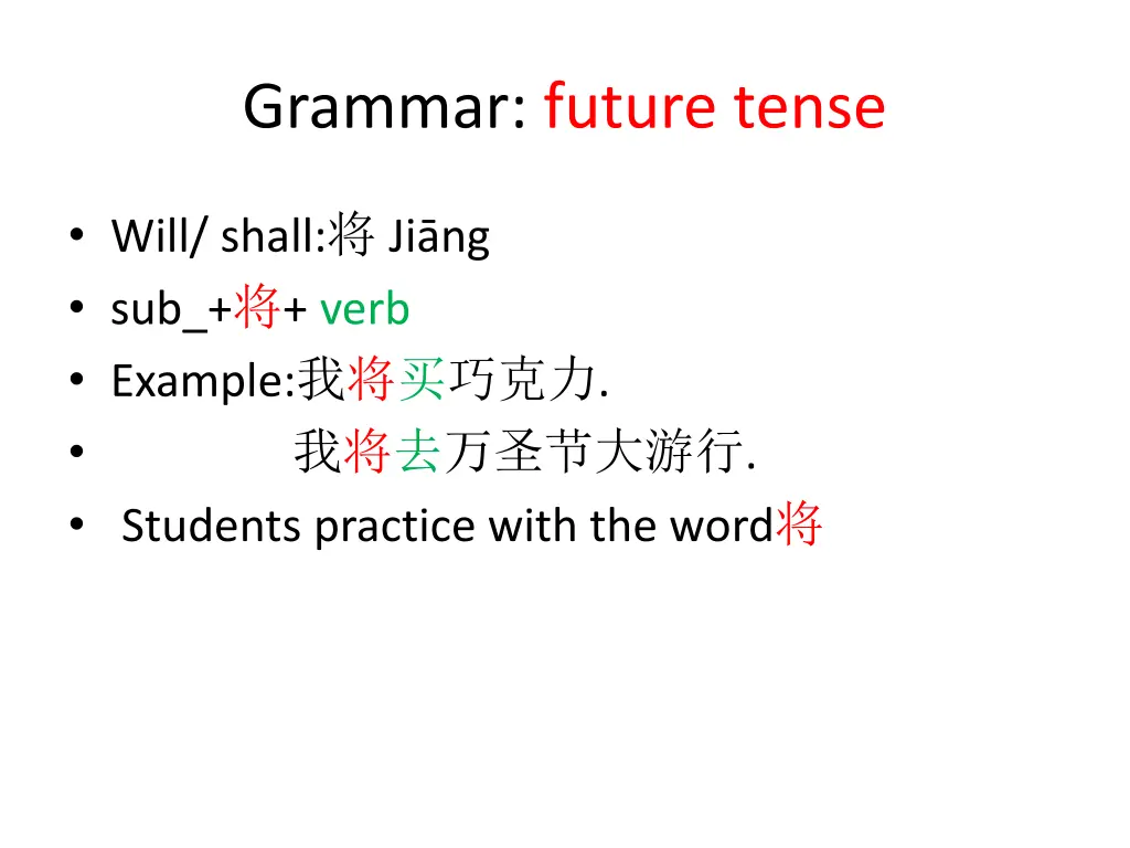 grammar future tense