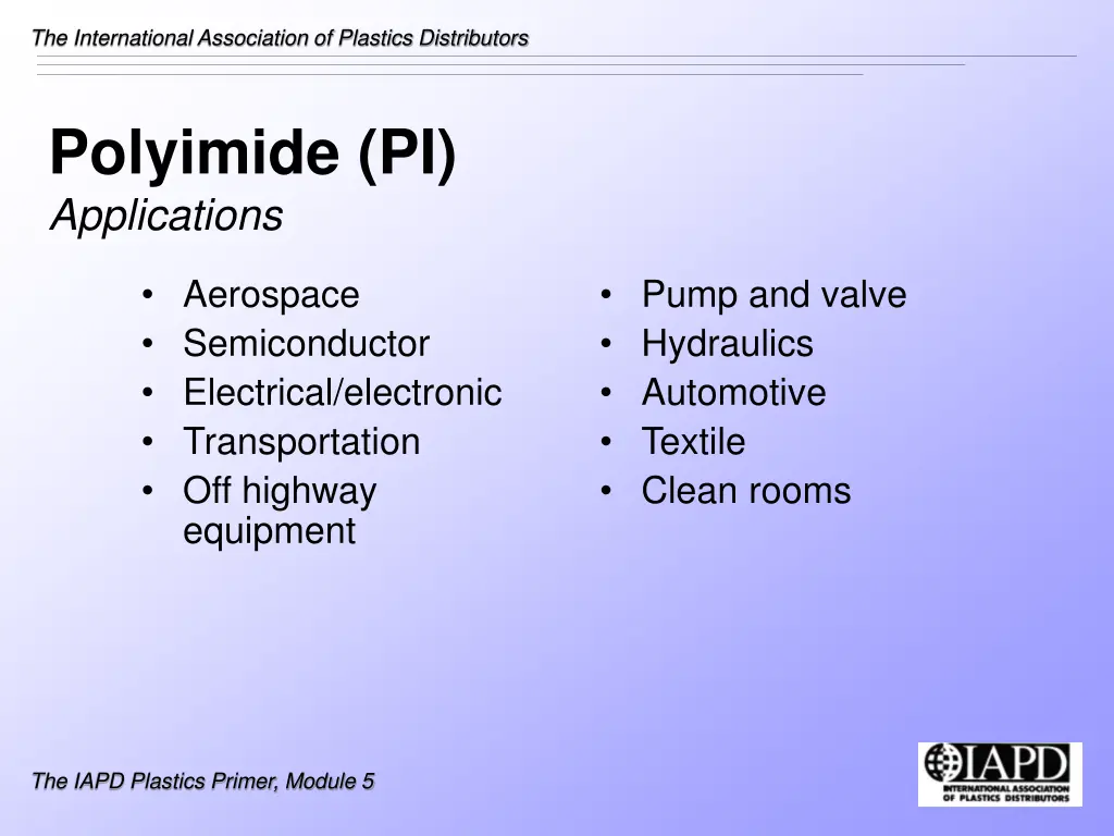 the international association of plastics 6