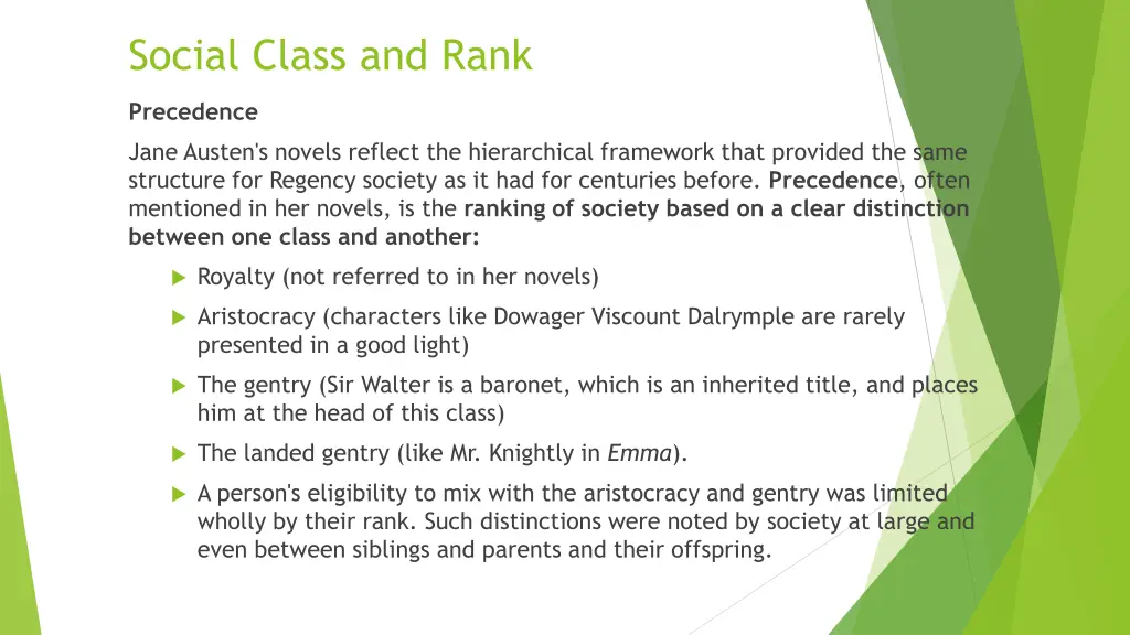 social class and rank