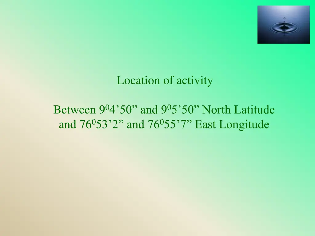 location of activity