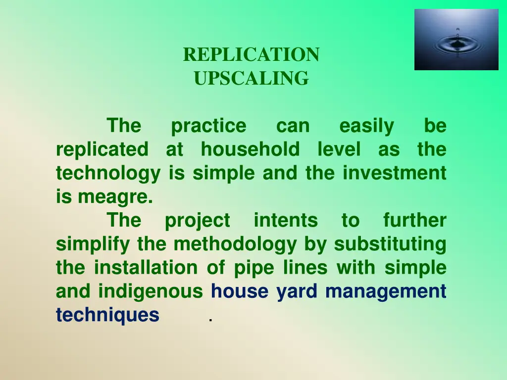 replication upscaling practice