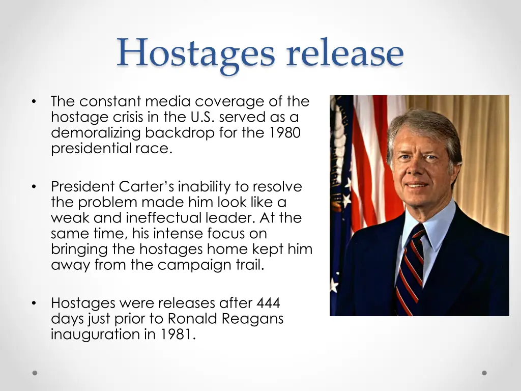 hostages release