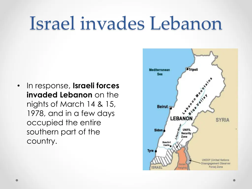 israel invades lebanon