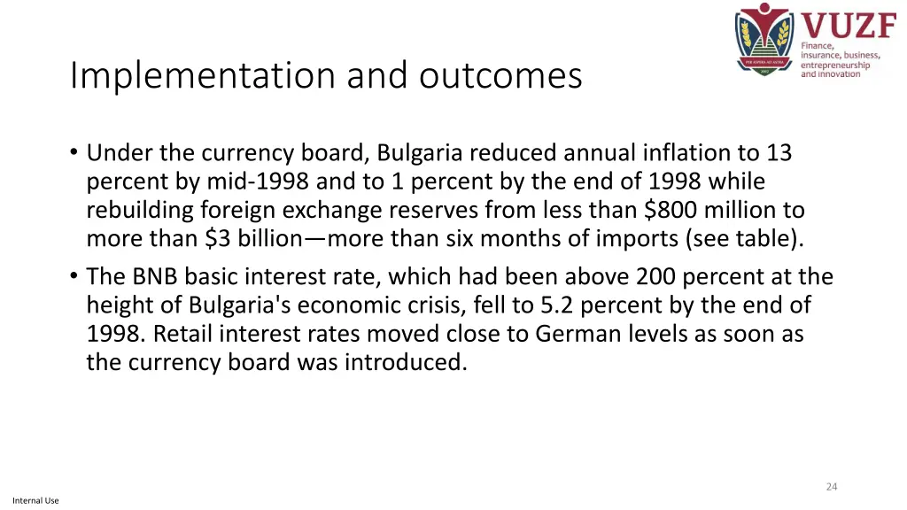 implementation and outcomes 1