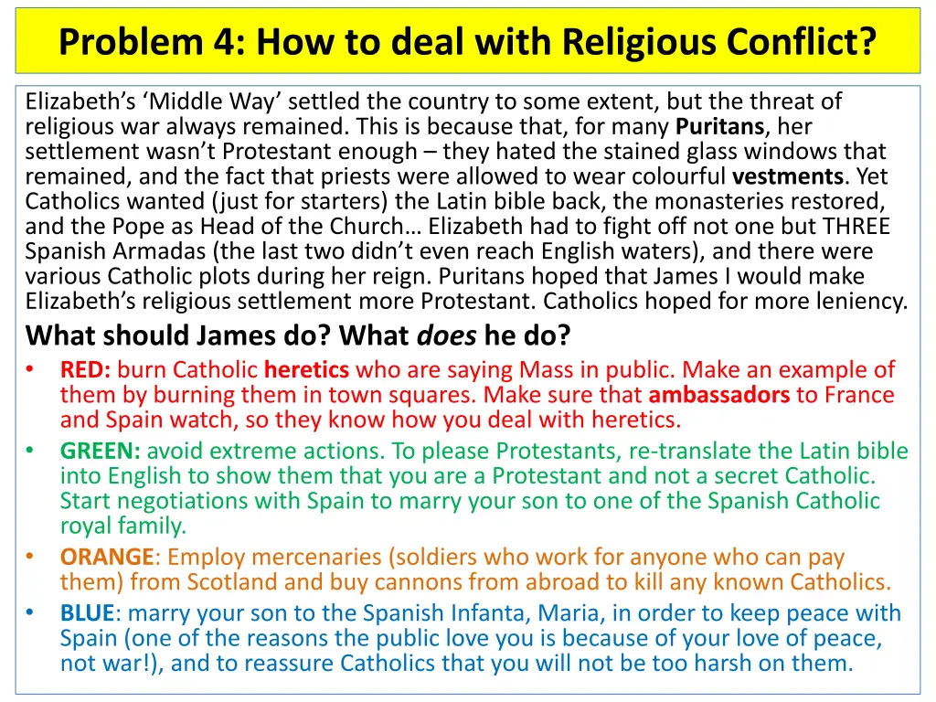 problem 4 how to deal with religious conflict