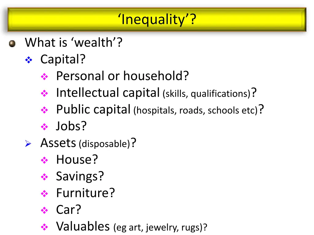 inequality