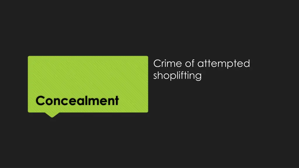 crime of attempted shoplifting