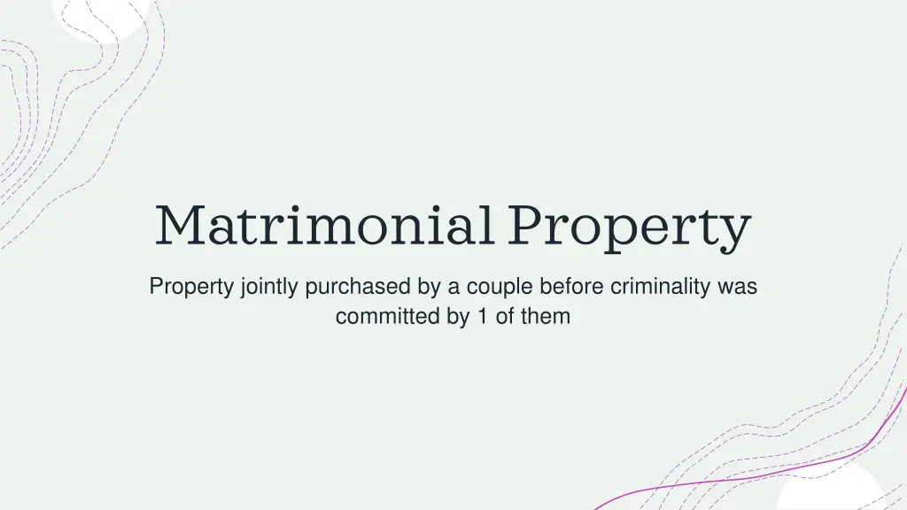 matrimonial property