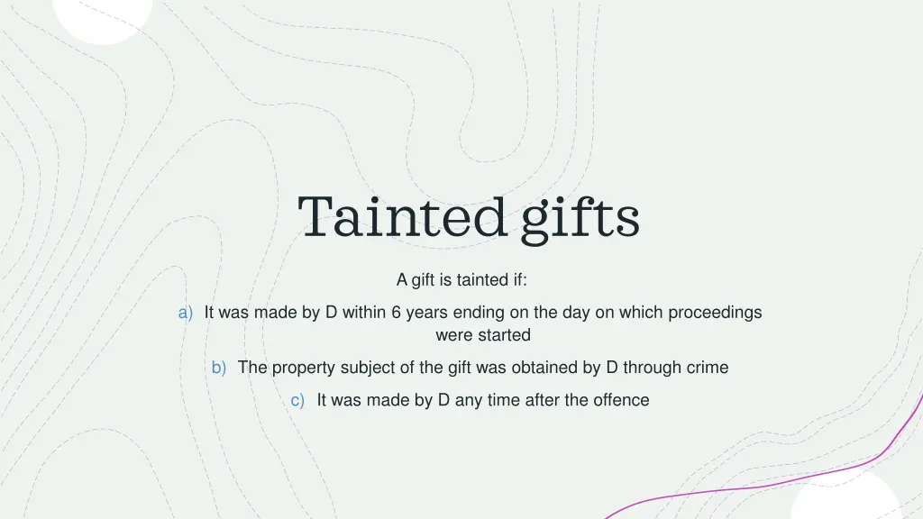 tainted gifts