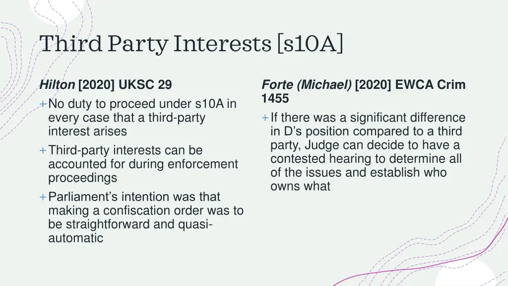 third party interests s10a