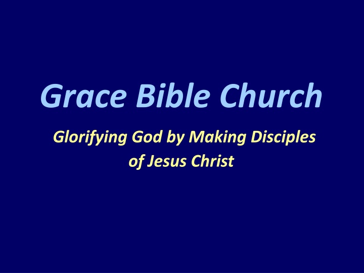 grace bible church