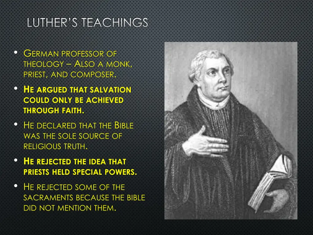 luther s teachings