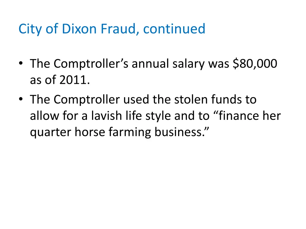 city of dixon fraud continued 2