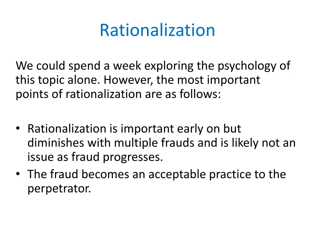 rationalization