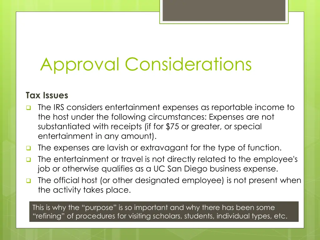 approval considerations 1