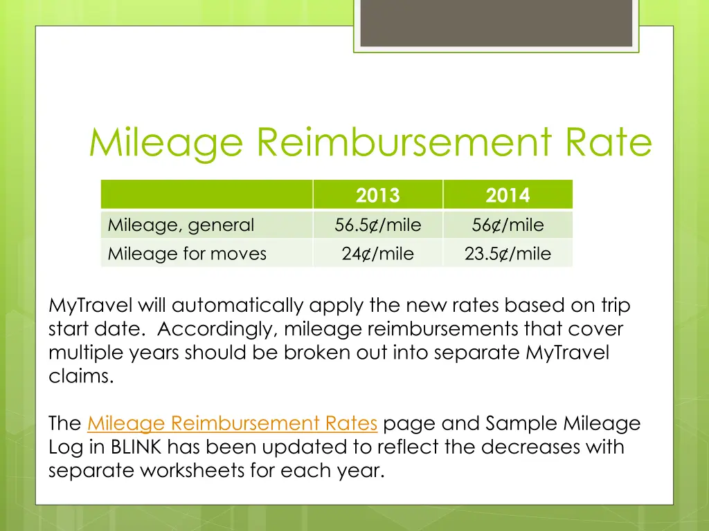 mileage reimbursement rate