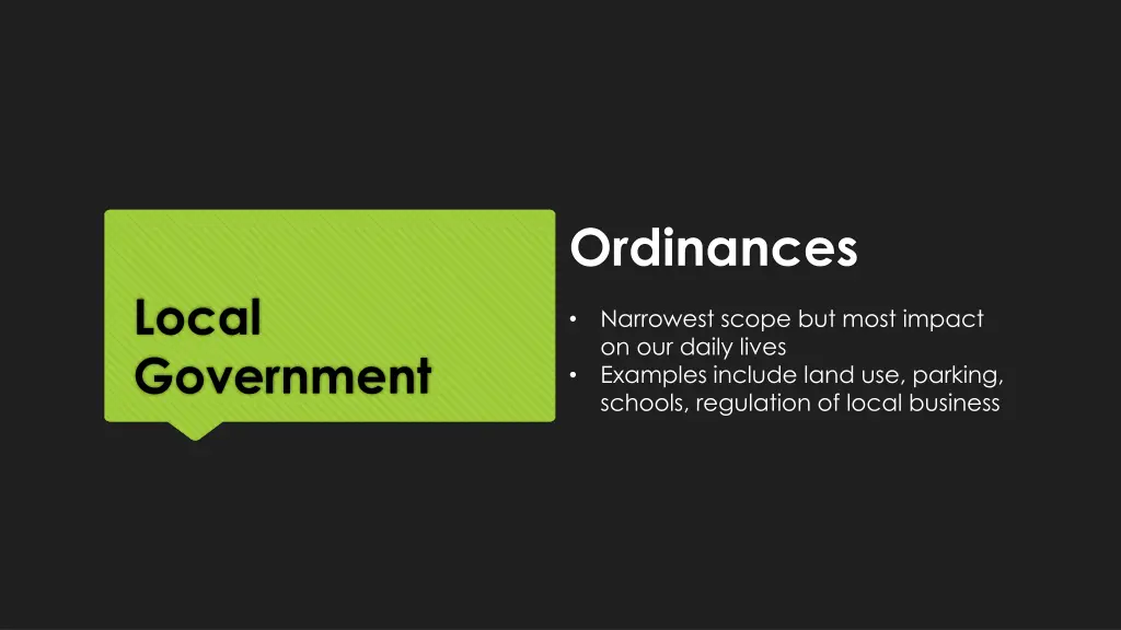 ordinances