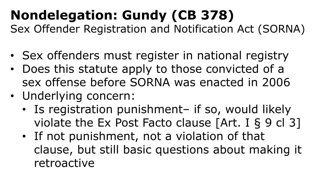 nondelegation gundy cb 378 sex offender