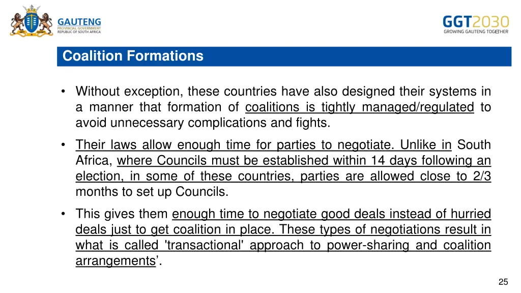 coalition formations