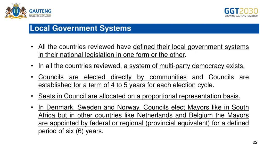 local government systems