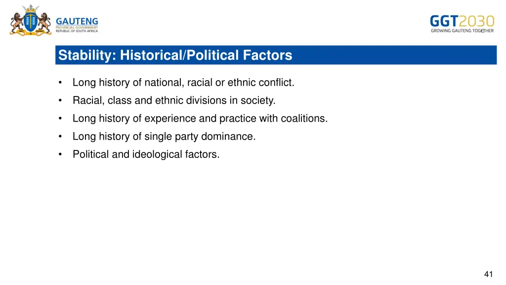 stability historical political factors