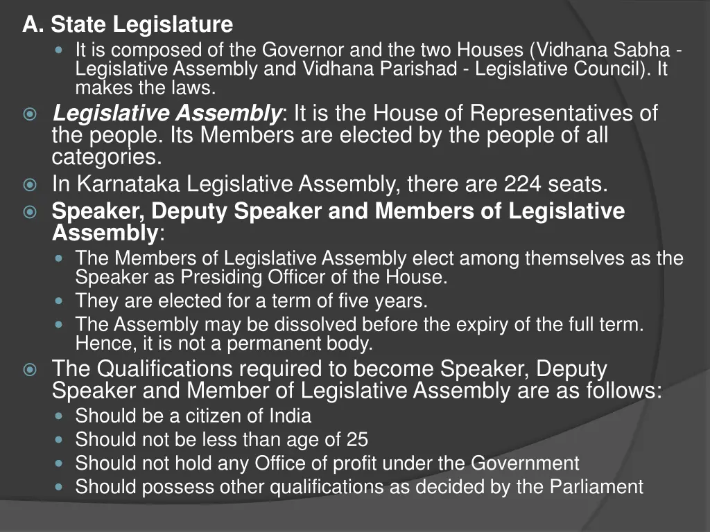 a state legislature it is composed