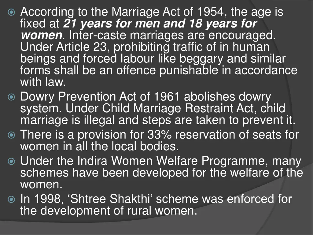 according to the marriage act of 1954