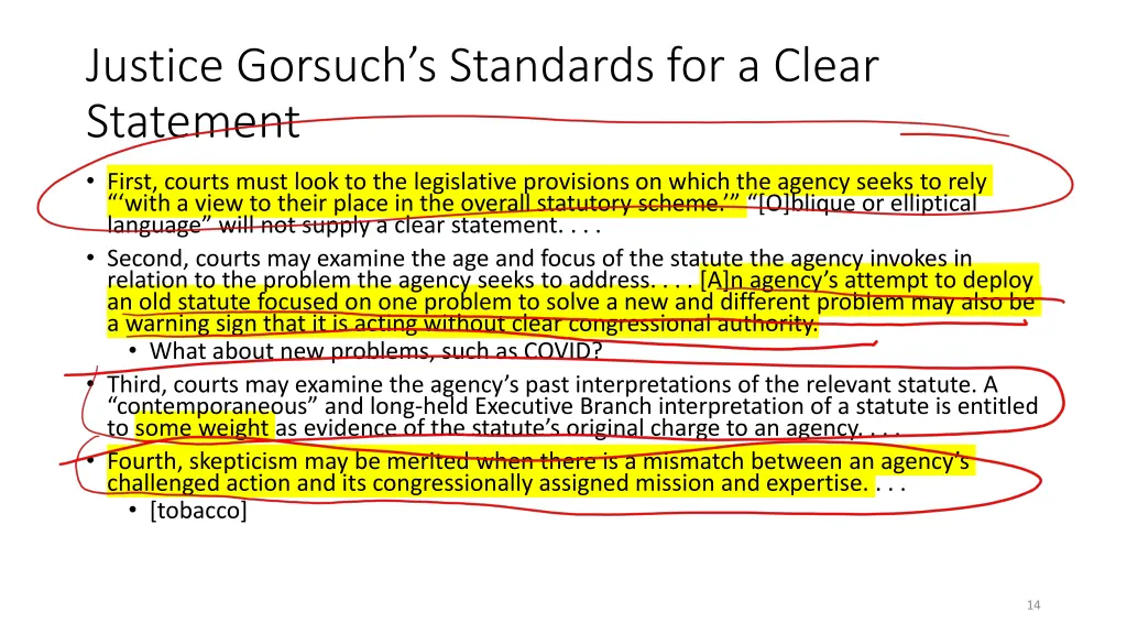 justice gorsuch s standards for a clear statement