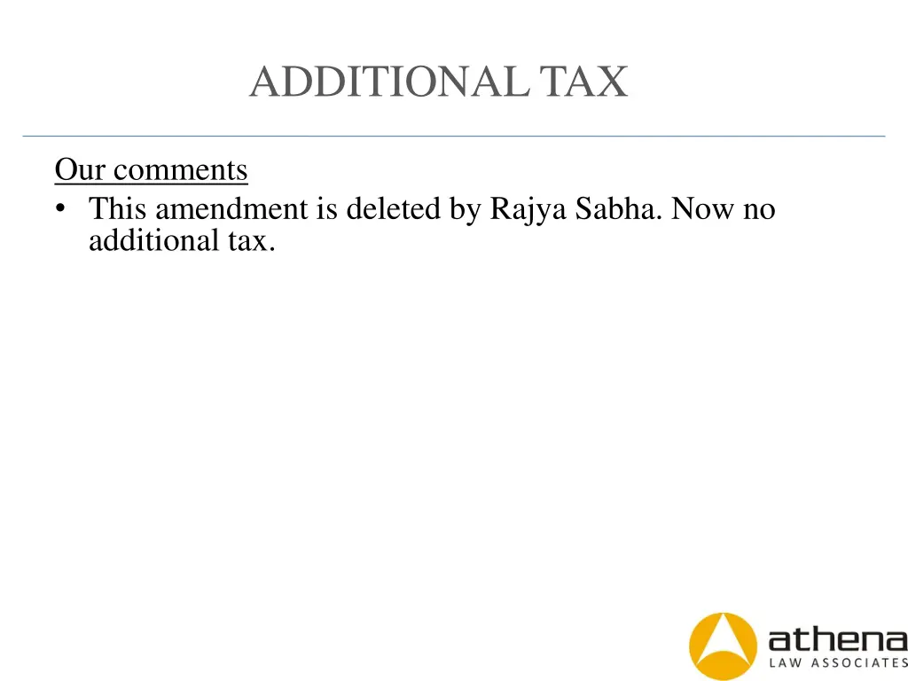 additional tax