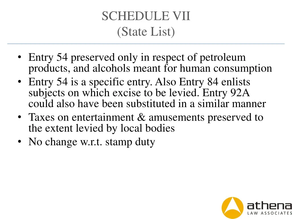 schedule vii state list 3