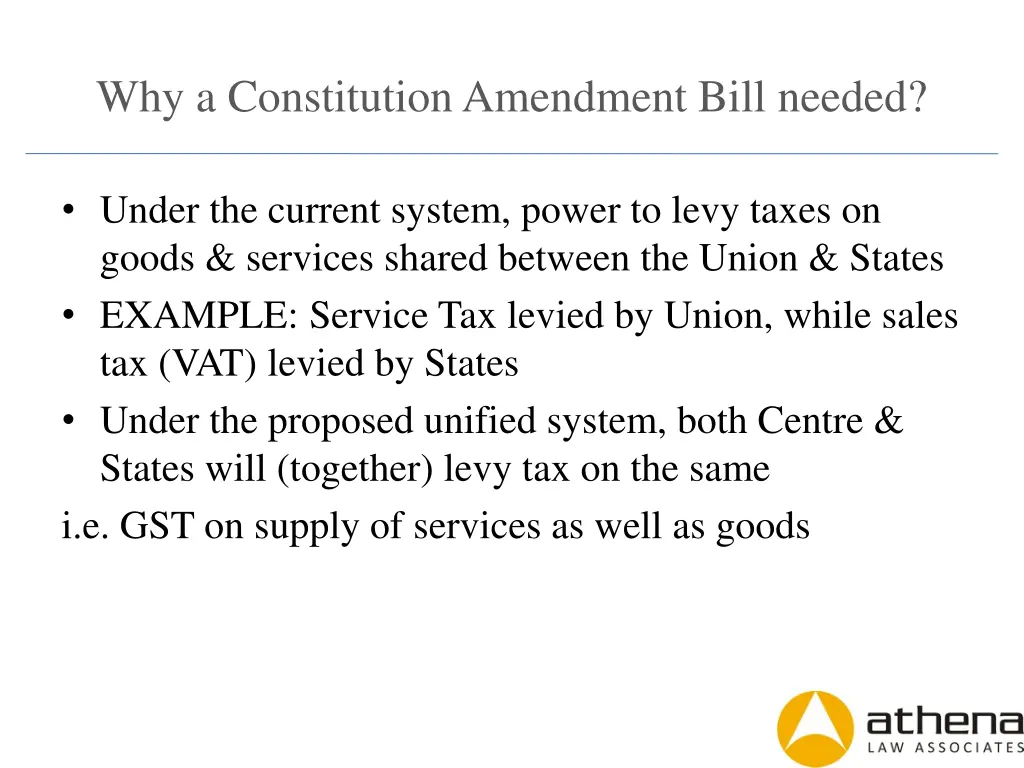 why a constitution amendment bill needed