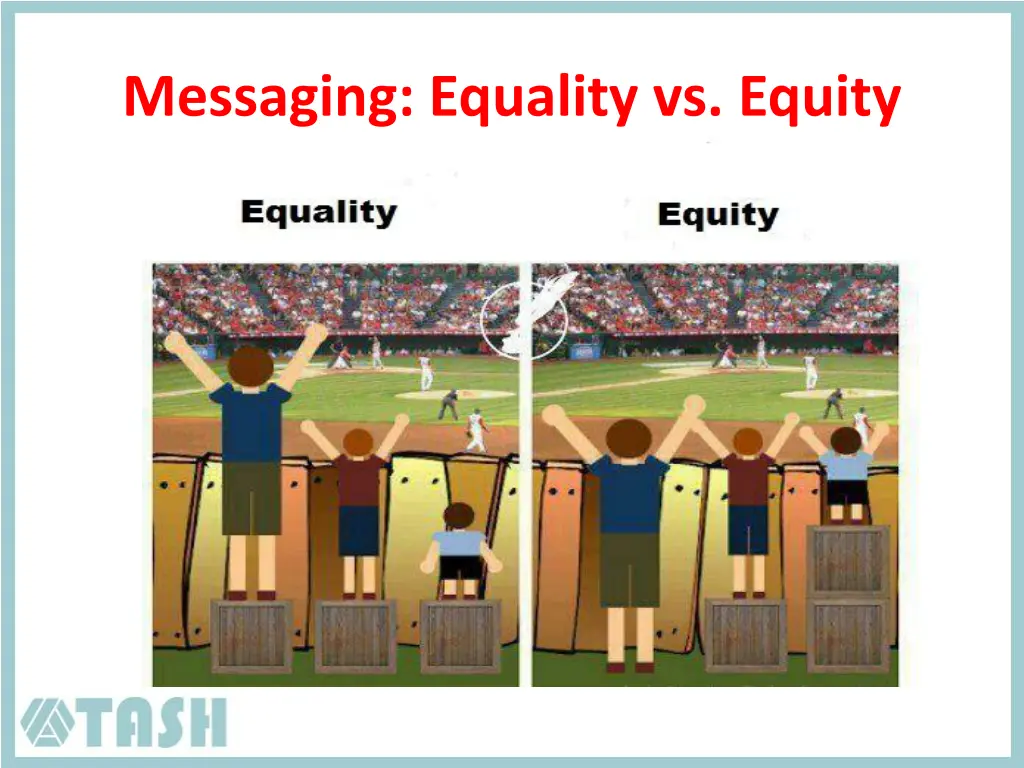 messaging equality vs equity