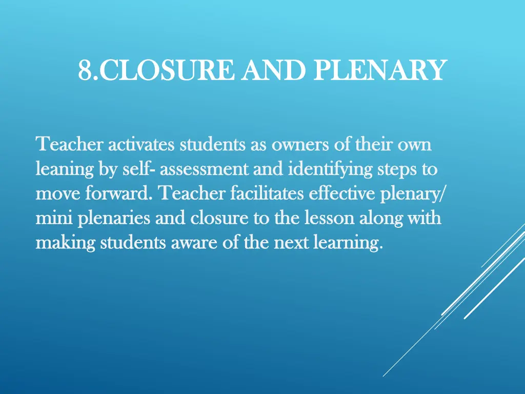 8 closure and plenary 8 closure and plenary