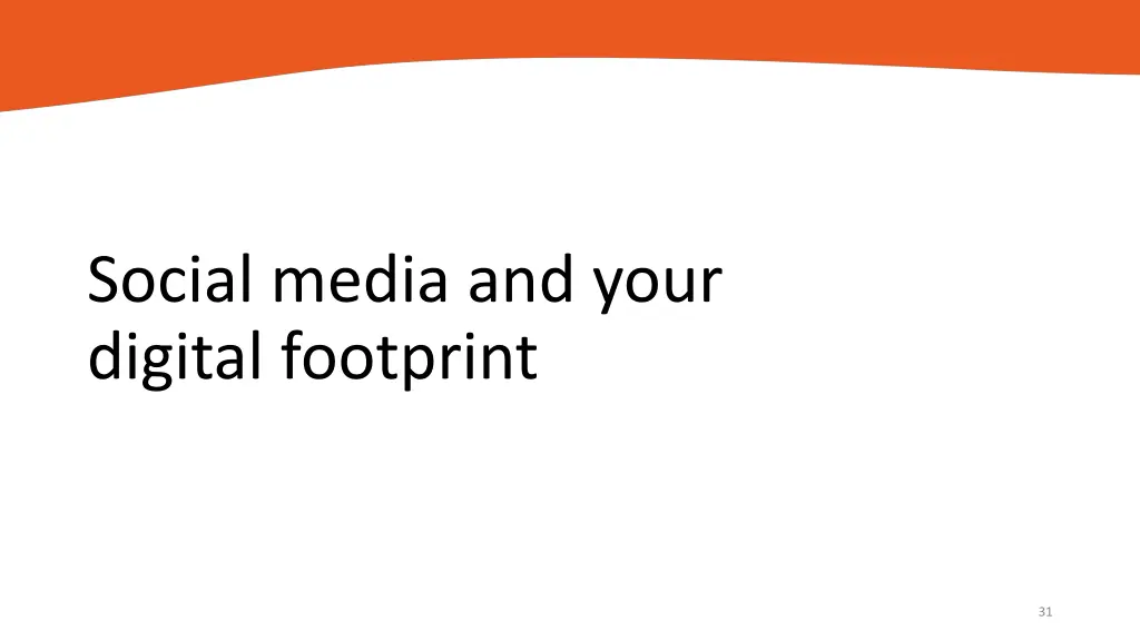 social media and your digital footprint