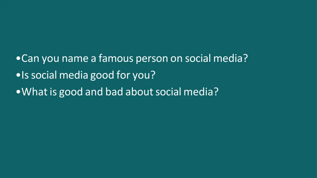 can you name a famous person on social media