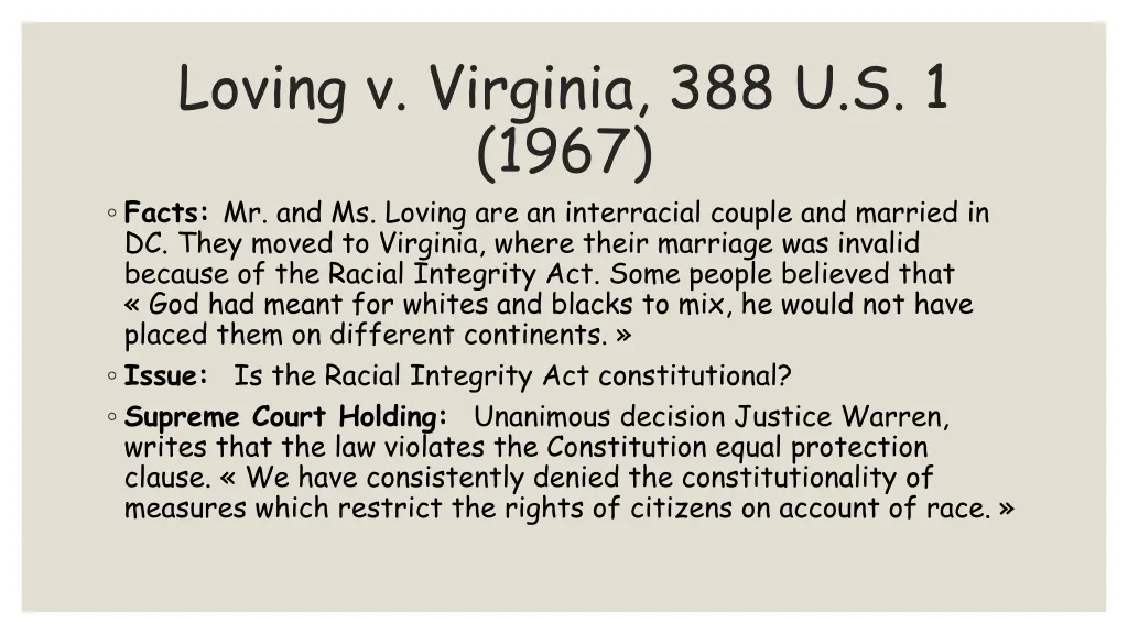 loving v virginia 388 u s 1 1967 facts