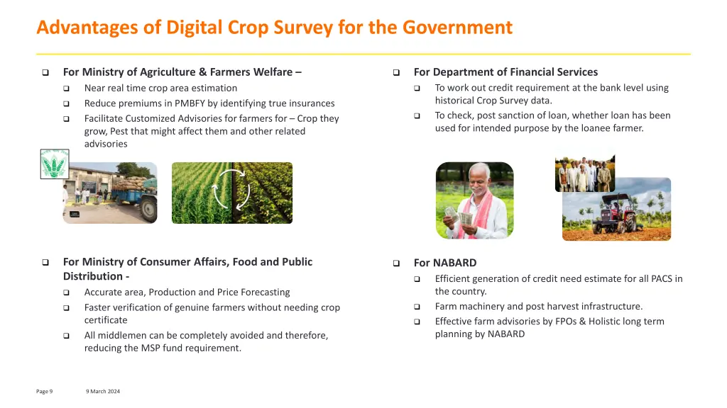 advantages of digital crop survey